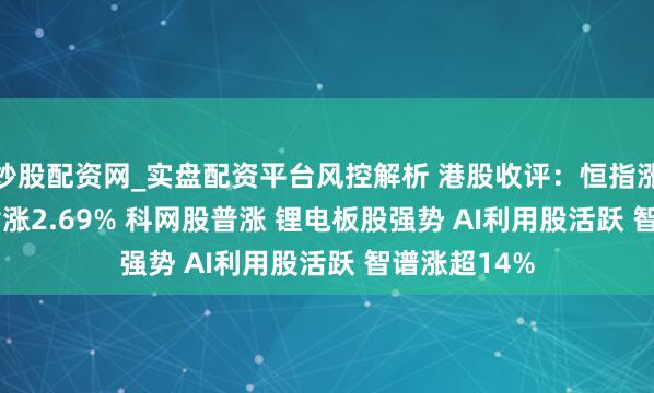 炒股配资网_实盘配资平台风控解析 港股收评:恒指涨1.45% 科指涨2.69% 科网股普涨 锂电板股强势 AI利用股活跃 智谱涨超14%