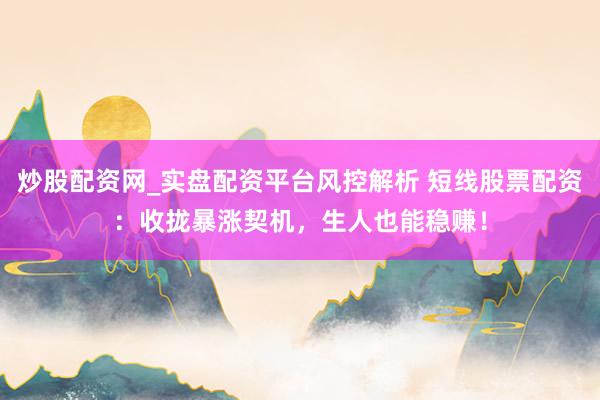 炒股配资网_实盘配资平台风控解析 短线股票配资：收拢暴涨契机，生人也能稳赚！